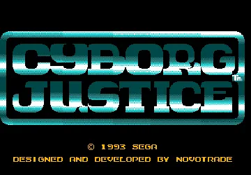 Cyborg Justice (USA, Europe) screen shot title